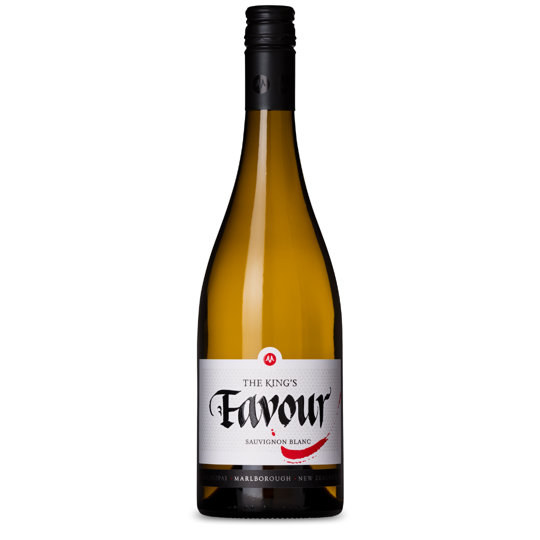 THE KINGS FAVOUR SAUVIGNON BLANC 2022, 750ml, Marisco Vineyards, Marlborough, New Zealand.