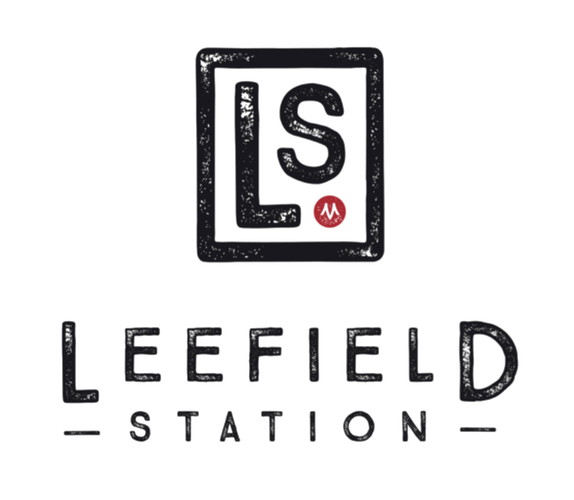Logo of Leefield Station featuring the letters L and S inside a square, stylized with a rustic, textured design.