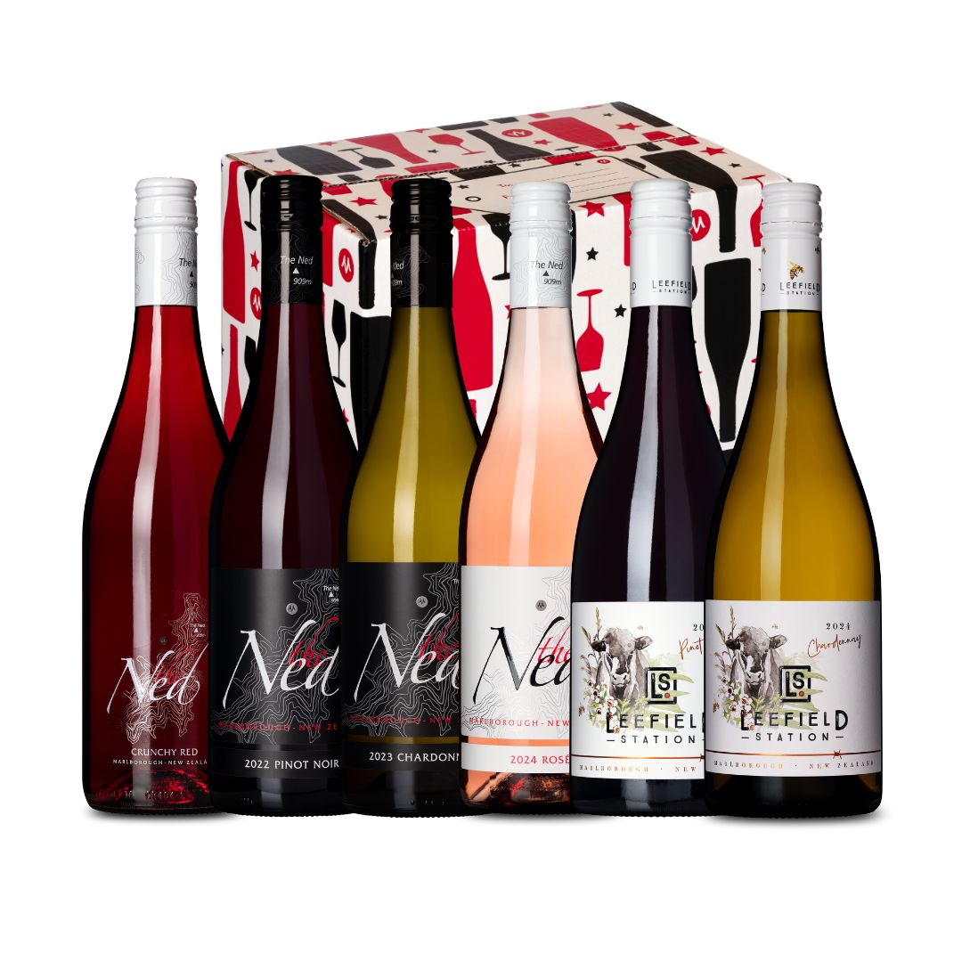 Marisco Wines BBQ Favourites Wine Box with gift box, 6-bottle case