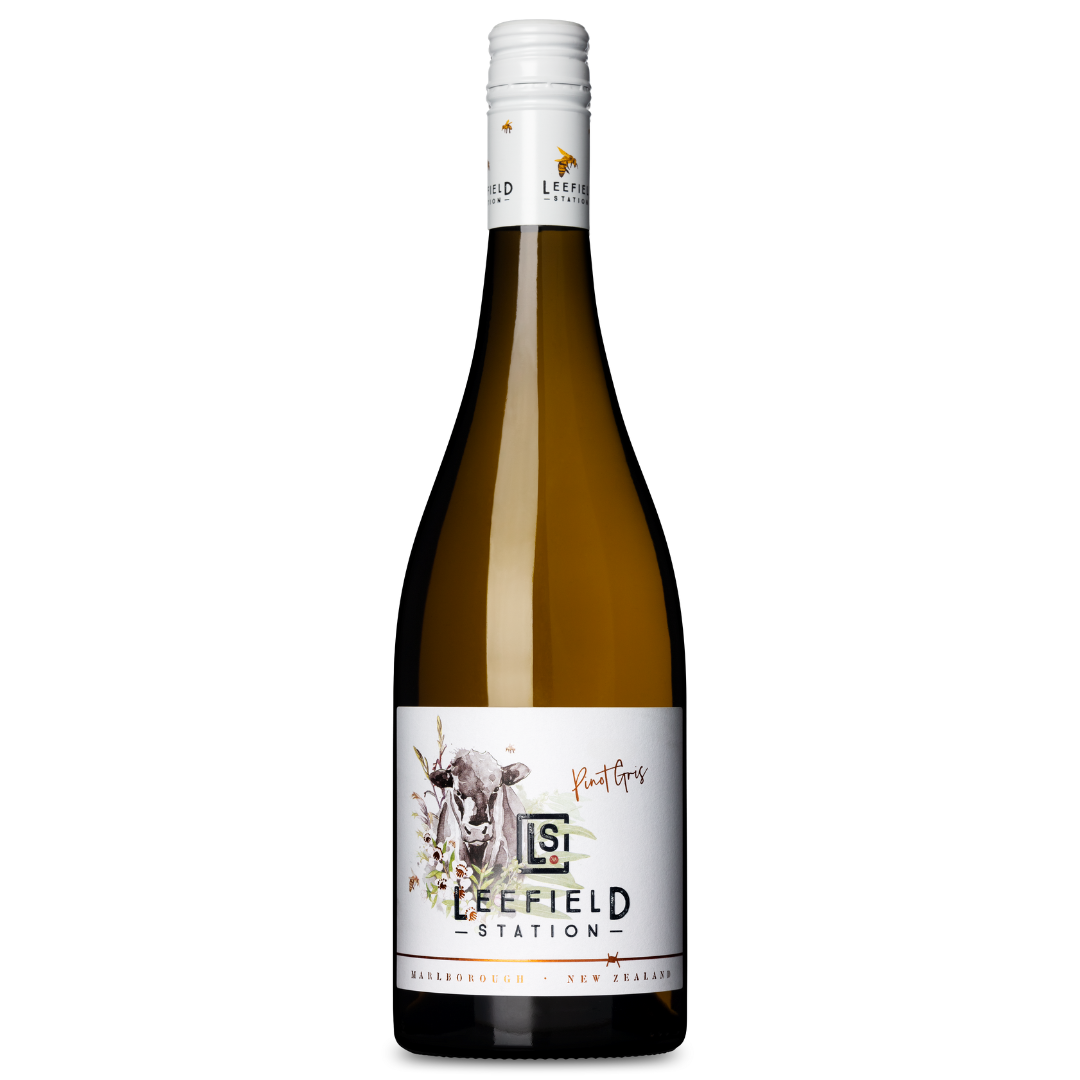 The LEEFIELD STATION PINOT GRIS 2022 Marisco Vineyards, Marlborough, New Zealand, 750ml.