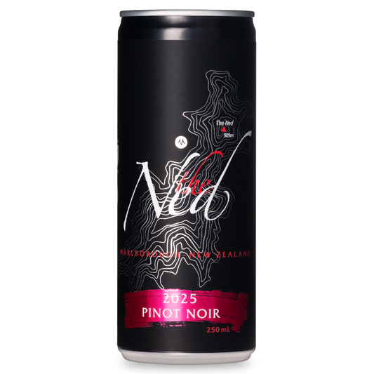 THE NED PINOT NOIR CAN. 250ml, Marisco Vineyards, Marlborough, New Zealand.